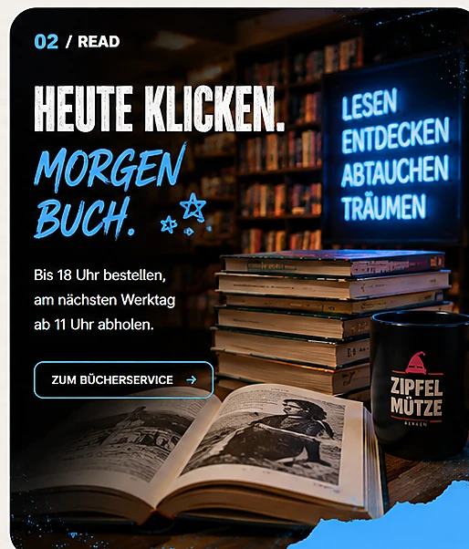Bücherservice – Bücherwelt modern und atmosphärisch inszeniert