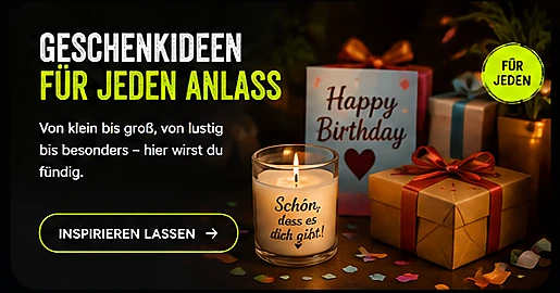 Geschenkideen für Geburtstag und besondere Anlässe